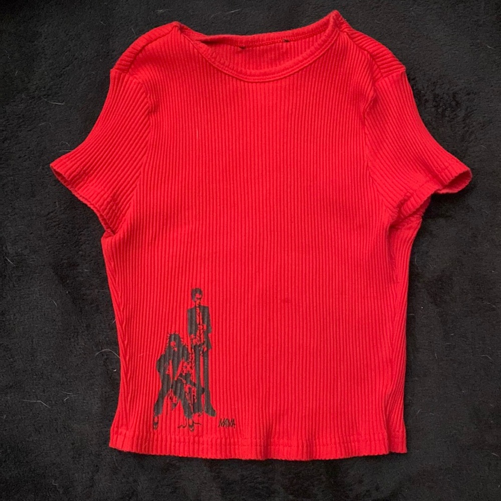 custom NANA cropped shirt.